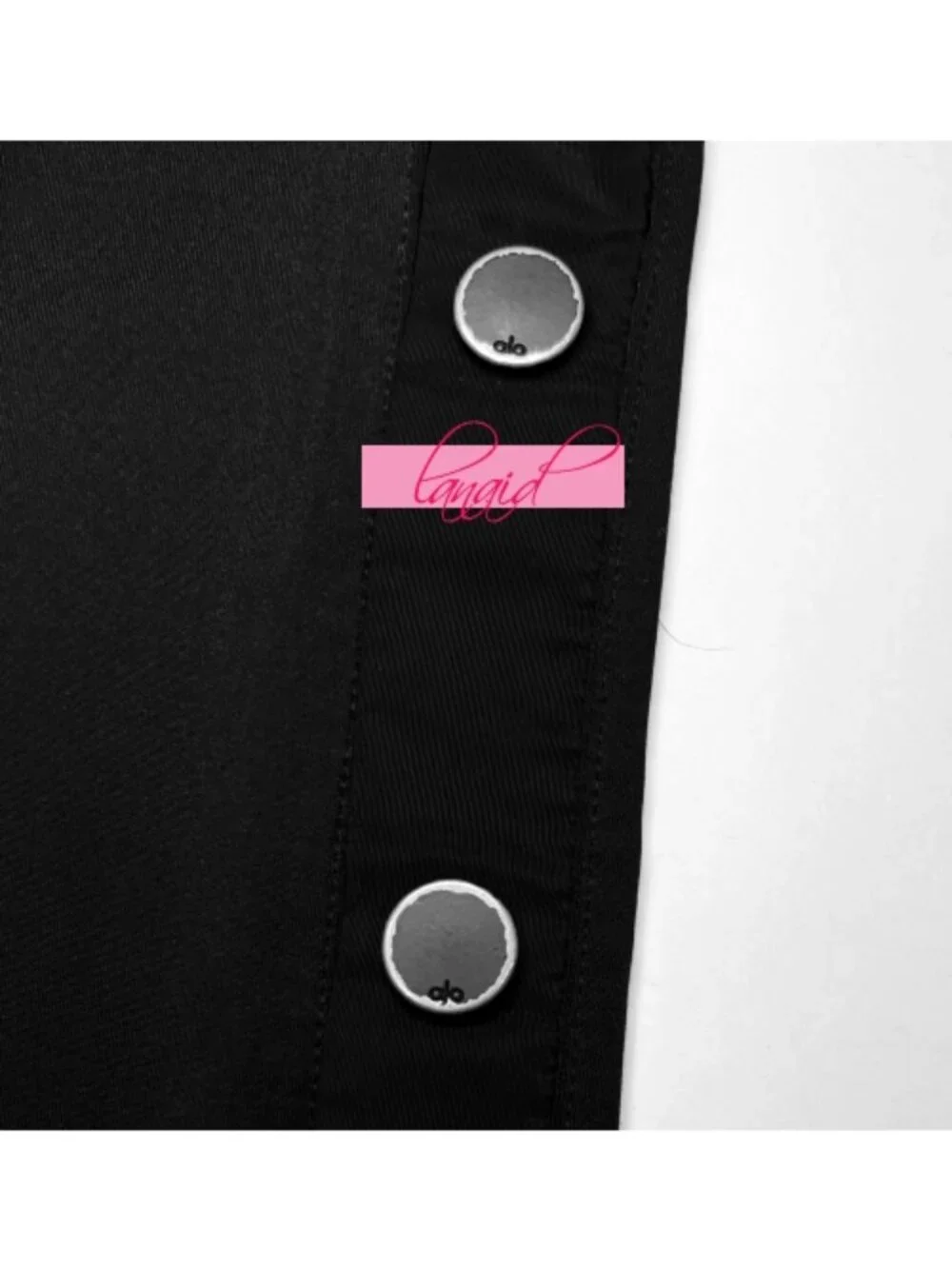 Alo Airlift High-Waist Game Changer Leggings Black Hi-Rise Button Bootcut Flare
